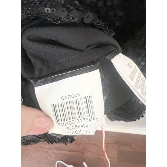 BCBG Generation Size 10 Fit & Flare All Over Sequin Dress Party Cruise Cocktail - Picture 7 of 9